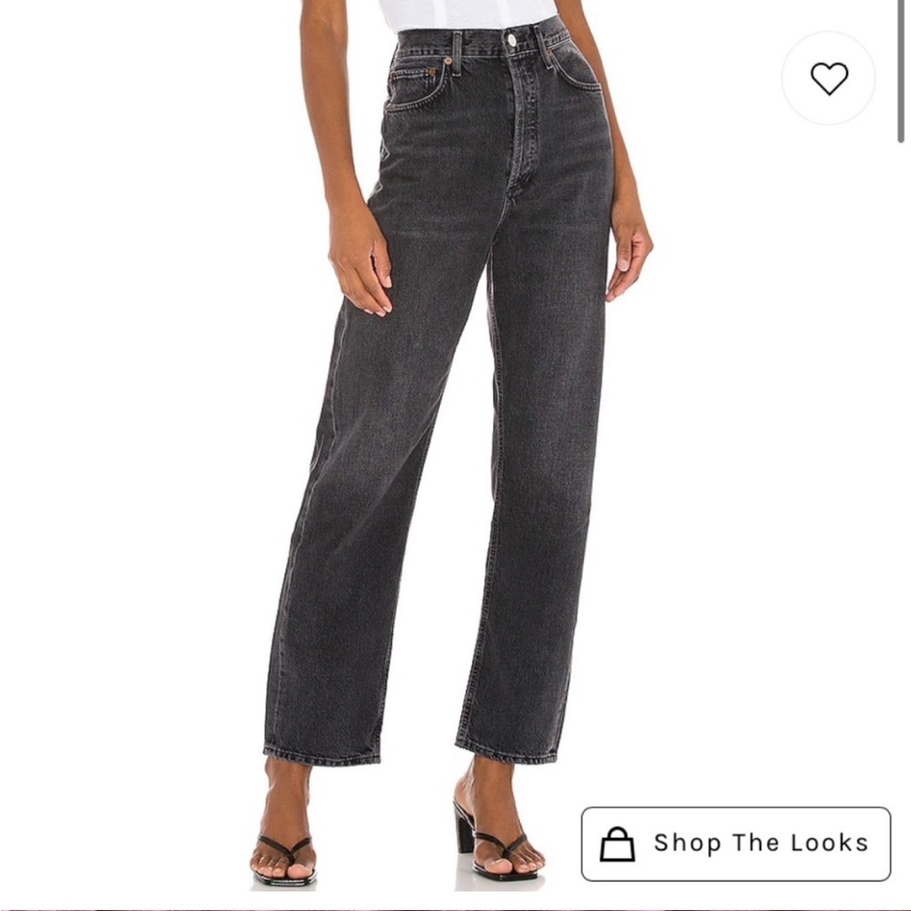Agolde Aritzia 90s Black Denim Jeans